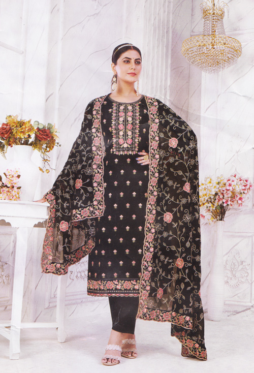 Black Color Designer Party Suit